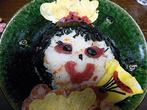 若見　朝子<br>桃の節句で、ちらし寿司！ちらしも大笑い！
