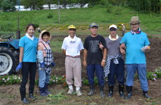 陸前高田市横田町で後片付け